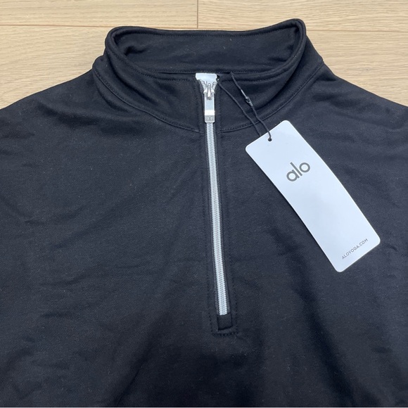 ALO Yoga Unisex Black Quarter-Zip Hoodie and Jogger Set - Picture 5 of 14